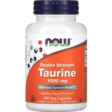 Now Foods, Taurine, Double Strength, 1,000 mg, 100 Veg Capsules