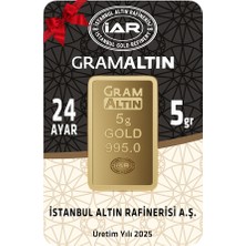 İAR 24 Ayar 5 Gram Külçe Altın - Ahlatcı Nadirgold Agakulche