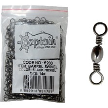 Captain 5203 Fırdöndü 144'LÜ Paket Black Nikel 14