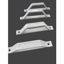 Sineklik  D Tipi Tutamak Pvc Plastik  Beyaz Renk TUTAMAK  4 Adet  VİDA 8 ADET