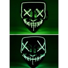 LED Işıklı Yeşil Maske