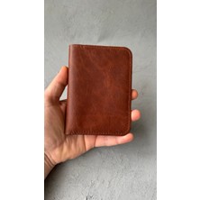 Oh Deer Leather – Hakiki Deri Pasaport Kılıfı - Kahverengi - Frisco Deri