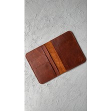 Oh Deer Leather – Hakiki Deri Pasaport Kılıfı - Kahverengi - Frisco Deri