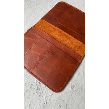 Oh Deer Leather – Hakiki Deri Pasaport Kılıfı - Kahverengi - Frisco Deri