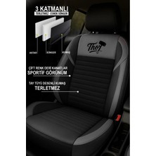 Fiat Doblo (Facelift 2015) 2.0 (135 Hp) Multijet 2018 Uyumlu Tam Set Terletme Yapmaz Tay Tüyü Oto Koltuk Kılıfı Gri