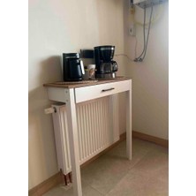 Kahve Köşesi Masası ( Üstü Ceviz - 80 x 30 x 92 )