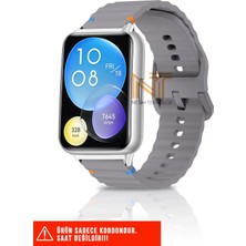 Huawei Watch Fit 2 Uyumlu Wave Silikon Kordon 20MM