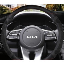 Dk Tuning Direksiyon Gri Logo Amblem Arma Kia ile Uyumlu