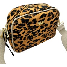 Kuum London Omuz Askılı Leopar Desenli Premium Kadın Çantası 21X16X9CM
