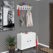Kenzlife Portmanto Ayakkabılık ve Askılık Edik4 Byzbyz 68*080*32 Onaltı Çift Ayakkabı Kapasitesi