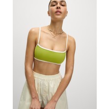 Marks & Spencer Kontrast Trim Yuvarlak Yaka Bikini Üstü