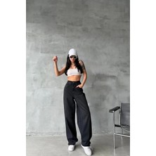 Gizmur Store Arkadan tokalı jeans pantolon Siyah