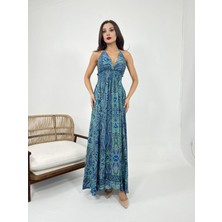 Arben Boutique 6959 Elbise-Mavi