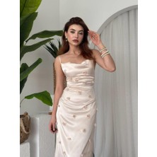 Arben Boutique Dora Çiçek Detaylı Elbise