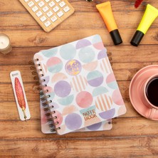 16,5X20 cm Ay Dede Sert Kapak Noktalı Tarihsiz Spiralli Defter