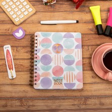 16,5X20 cm Ay Dede Sert Kapak Noktalı Tarihsiz Spiralli Defter
