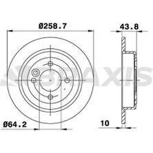 Arka Fren Diski Mını R50 R52 R53 R55 R56
