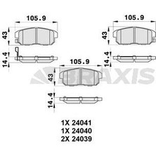 Arka Fren Balatası Rx 8 03>12