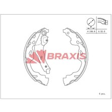 Arka Fren Balatası Pabuc Toyota Verso 04-09 Yarıs 03-05 Splash 08-> Suzukı Swıft Iıı 06-> Cıtroen C1 04-> Agıla 10-> Peugeot 107 05-> 108 14-> Rıtz 09-> Irız 14->