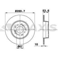 Fren Diski Arka W203 02>07 CL203 02>08 S203 02>07 C209 02>09 A209 03>10