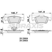 Fren Balatası Arka W463 04> W164 05>11 W251 05>12