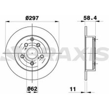 Fren Diski Arka Duz Corolla Verso 09>14 297X5