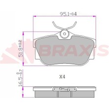Fren Balatası Arka Transporter T4 96>04