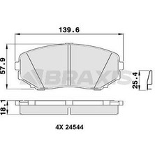 Ön Fren Balatası Mazda Cx 7-Cx 9 2007-2014