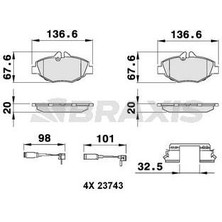 Fren Balatası On W211 02>08 S211 03>09