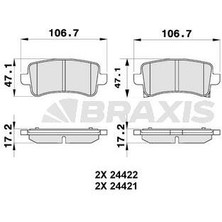 Arka Fren Balatası Insıgnıa A 09> 17