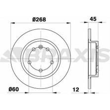 Fren Diski Arka Astra Cruze J 1.3 Cdtı / 1.4 / 1.4 Turbo / 1.6 / 1.6 Sıdı / 1.7 Cdtı / 2.0 Cdtı 12 / 09