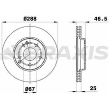 Fren Diski On W203 00>07 CL203 03>08 C209 02>09 W210 96>02 R170 96>04