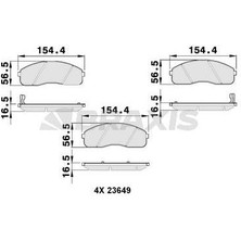 Ön Fren Balatası Kıa Bongo K2500 K2700 2004-> K2900 2008-> Pregıo 00-05 Carnıval 01-05