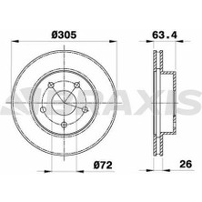 On Fren Diski Jeep Grand Cherokee Iı 99>05