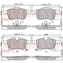 Ön Fren Balatası Astra H - Merıva A - Merıva B - Zafıra B - Corsa C - Combo C Y17DT Z17DTH