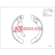 Arka Fren Balatası Pabuc Octavıa All 96> Caddy 1,4 1,6 1,7sdı 1,9d 1,9sdı