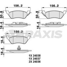Arka Fren Balatası Chrysler Voyager Iv 00>08