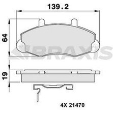 Ön Fren Balatası Transıt T12 91 > 00