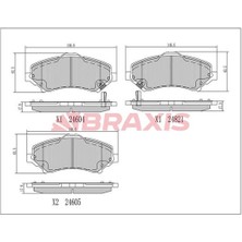 Ön Fren Balatası Jeep Grand Cherokee 2.8 Wrangler Iıı
