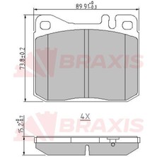 Fren Balatası On W123 79>85 S123 79>85 W116 72>80 R107 76>81
