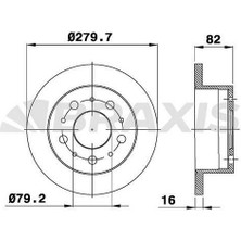 Fren Diski Arka Boxer Jumper Ducato (Tum Modeller) 18Q (16 Jant) 2.0 Hdı 2.2 Hdı 2.8hdı 2.
