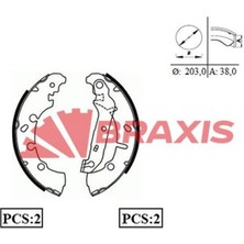 Arka Fren Balatası Pabuc Fıesta Iv / V 95>08 Fusıon 02 /> Ford Ka Puma 1.6 97>02 Mazda Iı 03>