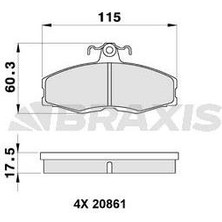 Ön Fren Balatası Favorıt 1.3 (82>97) Felıcıa 1 / 2 (1.3 / 1.6 / 1.9) 94>02 Caddy Iı 1.6 / 1.9 96>00