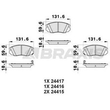 Ön Fren Balatası Insıgnıa 16 Inch Jant
