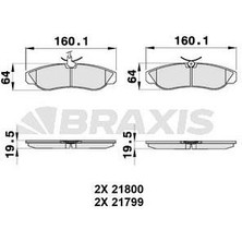 Ön Fren Balatası Boxer Ducato Jumper 94 02 Fıslı
