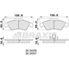 Fren Balatası On V-Class 638/2 97>03 Vıto 638 97>03 Sprınter 97>06 Lt 28/35 96>06