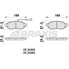 Ön Fren Balatası Ducato Iıı Boxer Iıı Jumper Iıı 2.2hdı 2.2hdı 3.0hdı 16Q / 20Q 06> Karsan Jest 12>