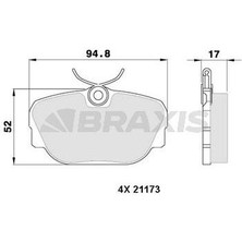 Ön Fren Balatası (Tk) E30 Tum Modeller 87 90