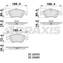 Fren Balatası On W204 07>14 S204 07>14 C204 11> C218 11>17 W212 09>15 C207 09>16