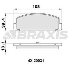 Arka Fren Balatası Mazda 6 323 626 Premacy